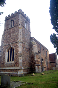 The church from the south-west February 2010